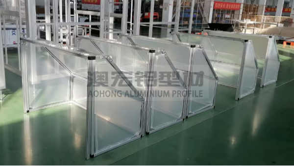 包装机器防护罩案例：澳宏铝型材防护装置顺利交付
