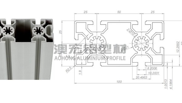 50100欧标工业铝型材