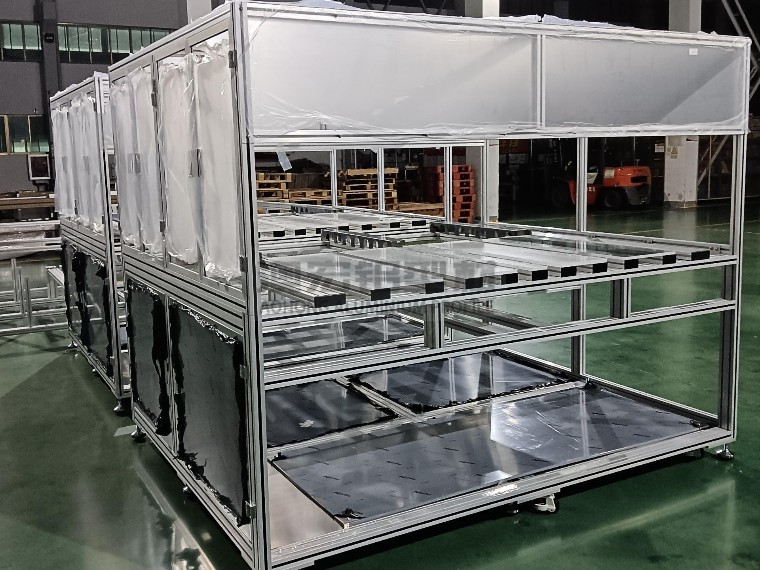 电路板拉料设备工业铝型材框架应用案例