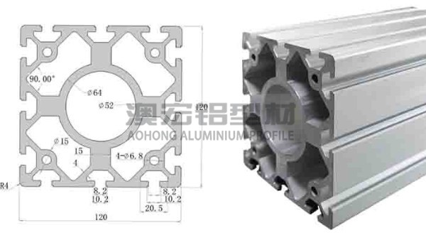 欧标工业铝型材120120